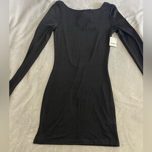 Free People Classic Black Long Sleeve Dress